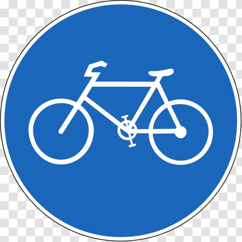 Long-distance Cycling Route Traffic Sign France Bicycle - Road Transparent PNG