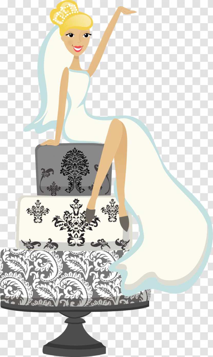 Wedding Cake Bride Bridal Shower Invitation - Party Favor Transparent PNG