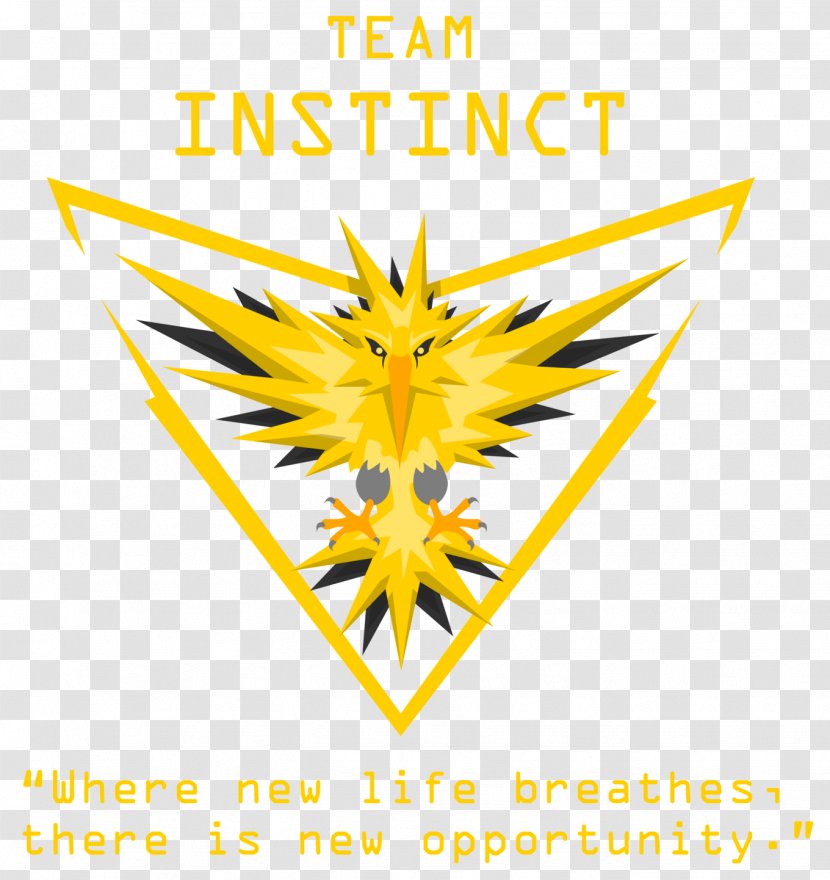 Pokémon GO Zapdos Instinct Video Game - Area - Team Logo Transparent PNG