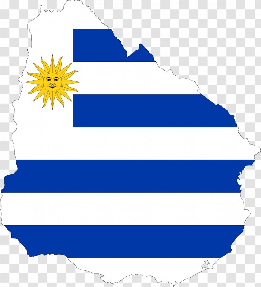 Flag Of Uruguay Vector Map - French Guiana - Country Transparent PNG