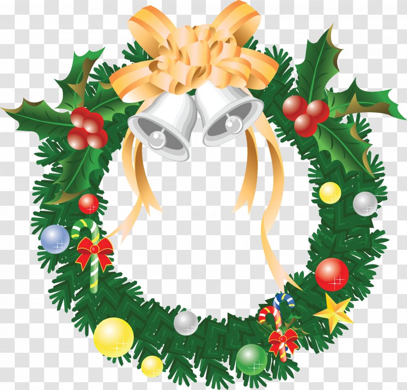 Christmas Tree Santa Claus Gift - Holly - Border Pictures Transparent PNG