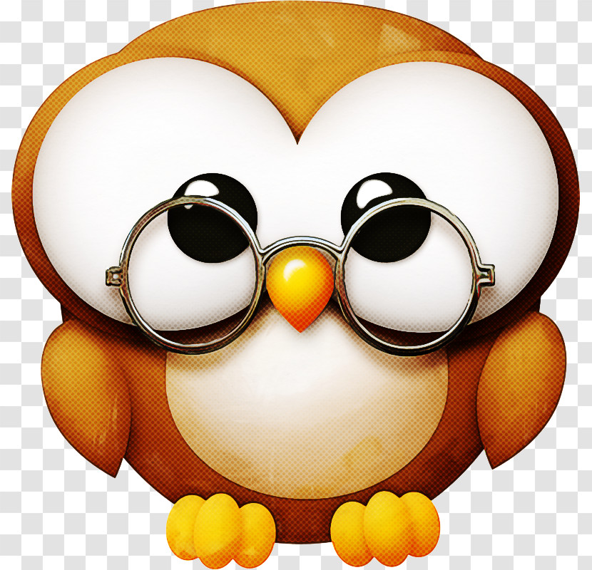 Cartoon Bird Flightless Bird Owl Smile Transparent PNG