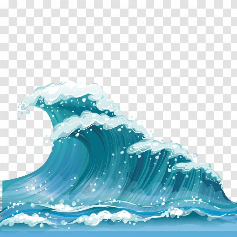 Wind Wave Clip Art - Sea - Vector Material Transparent PNG