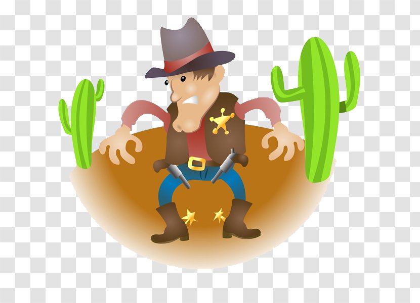 American Frontier Royalty-free Cowboy Illustration - Logo - Handsome Man Transparent PNG