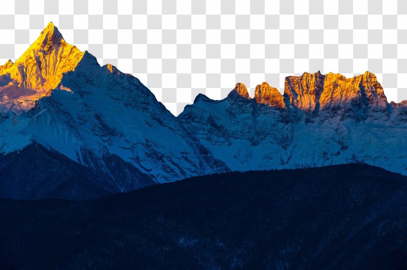 Meili Snow Mountains Wallpaper - Sky - Mountain Landscape Plan Transparent PNG
