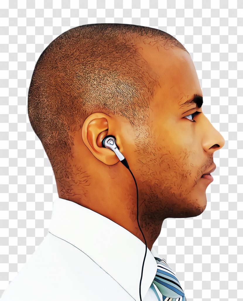 Ear Hair Face Hearing Head - Neck - Headphones Transparent PNG