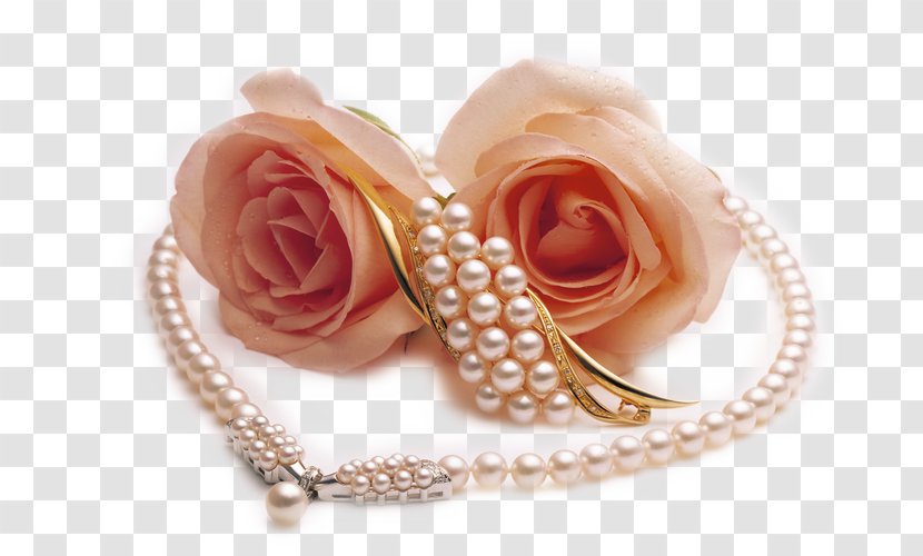 Pearl Necklace Rose Jewellery - Pin - SCUBA DIVING Transparent PNG