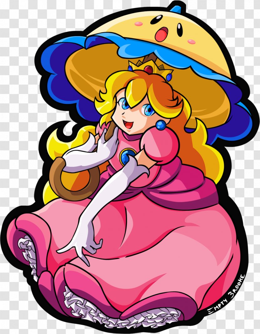 Drawing Princess Peach Cartoon Clip Art - Fictional Character Transparent PNG