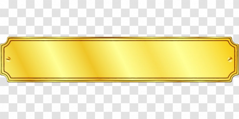 Rectangle Product Design Yellow Material Metal - Brass Transparent PNG