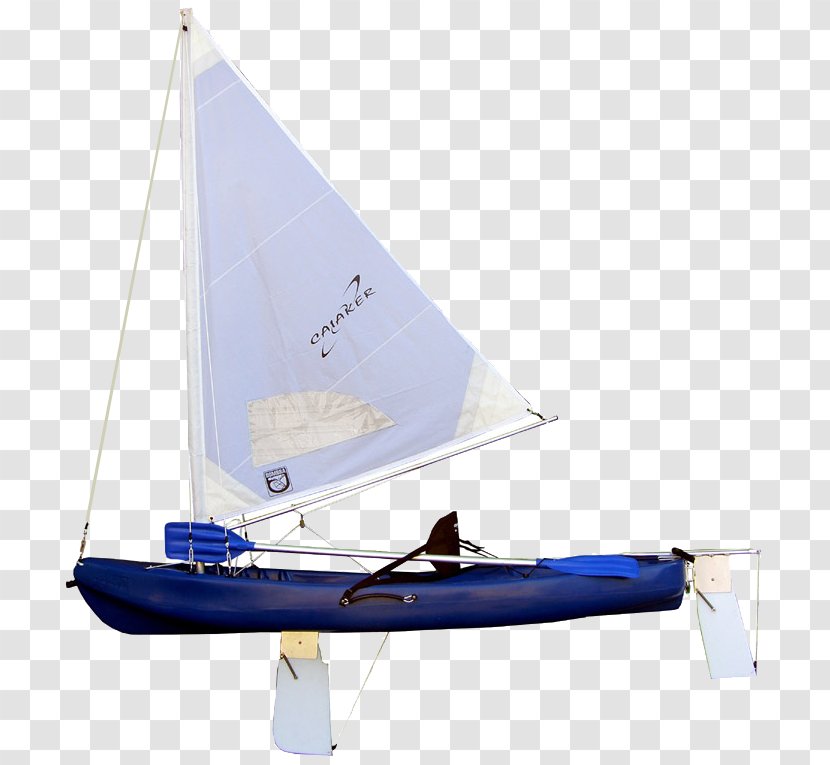 Dinghy Sailing Kayak - Into The Wind - BLUE OCEAN Transparent PNG