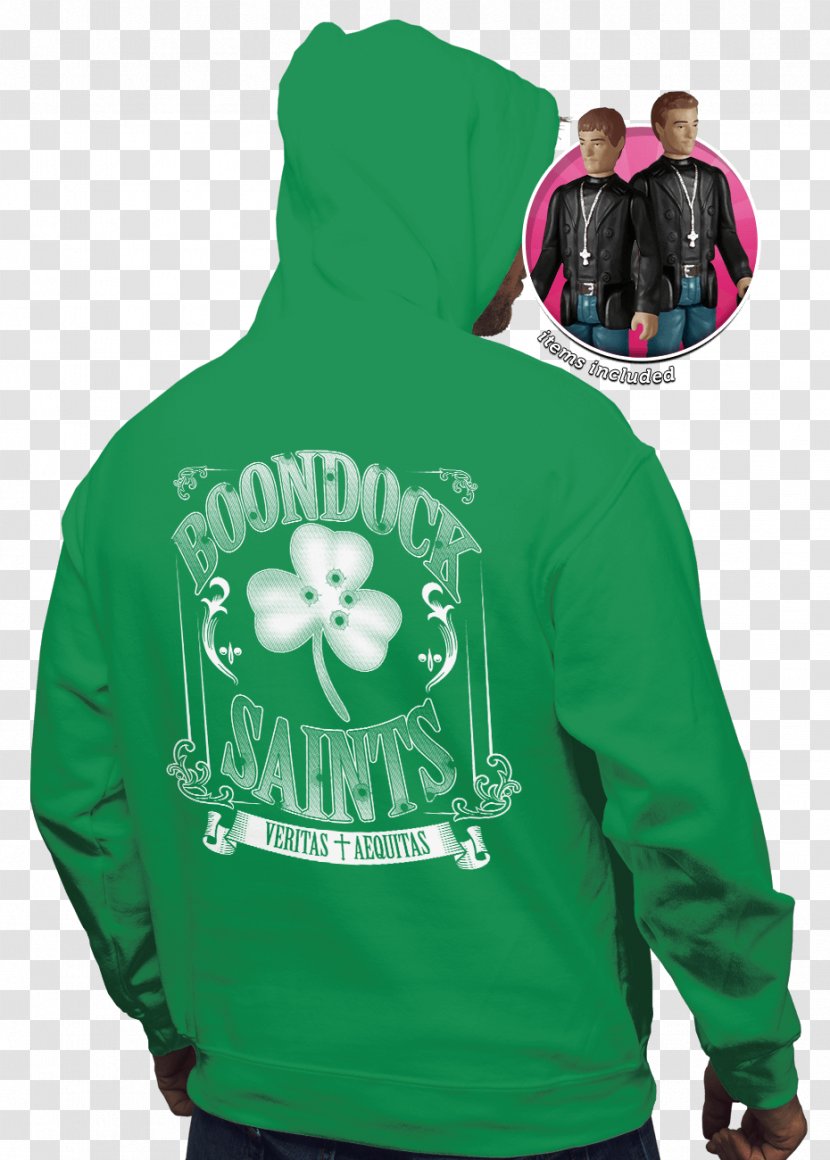 Hoodie Murphy MacManus T-shirt Sweater The Boondock Saints - Bluza Transparent PNG
