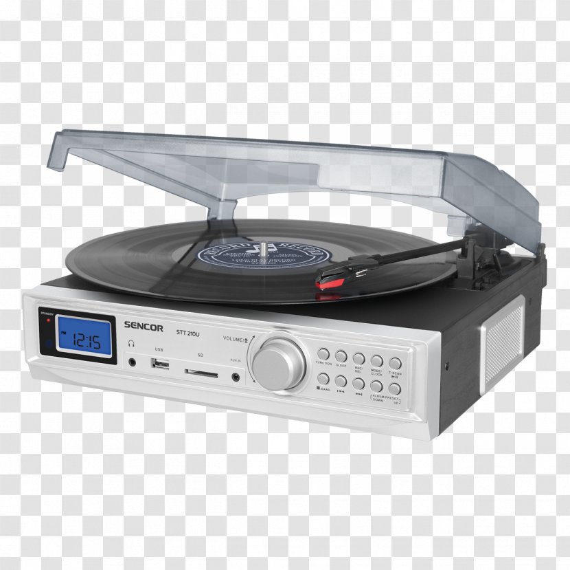 Gramophone Sencor Tuner FM Broadcasting Phase-locked Loop - Hardware - Turntable Transparent PNG