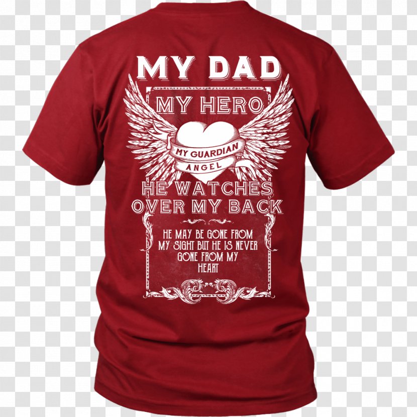 Long-sleeved T-shirt Clothing Top - Superhero Dad Transparent PNG