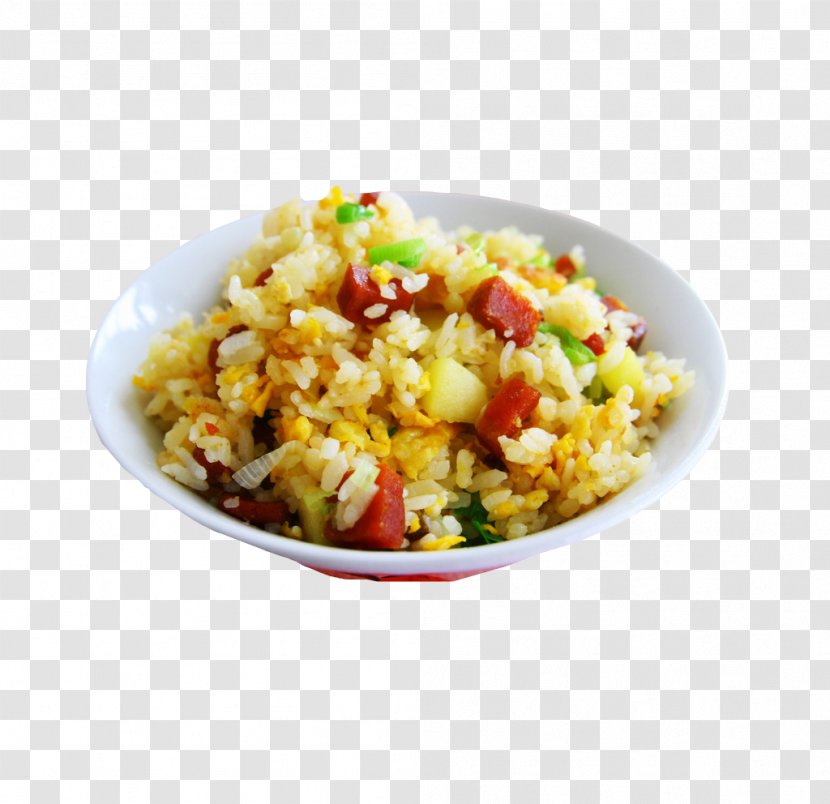 Yangzhou Fried Rice Ham And Eggs Pilaf - Bowl - A Of Egg Kind Transparent PNG