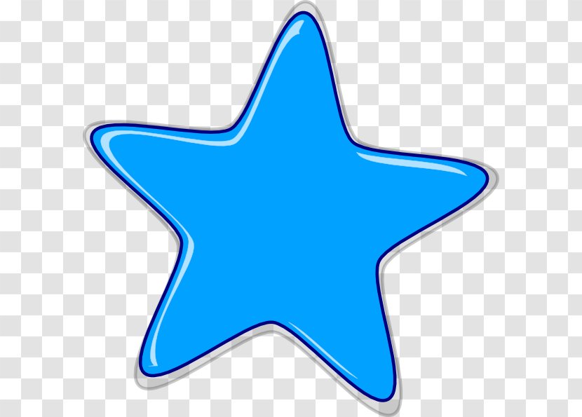 Star Clip Art - Royaltyfree - Blue Transparent PNG