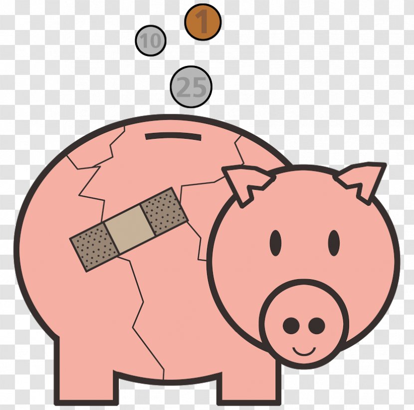 Piggy Bank Saving Money - Share Transparent PNG
