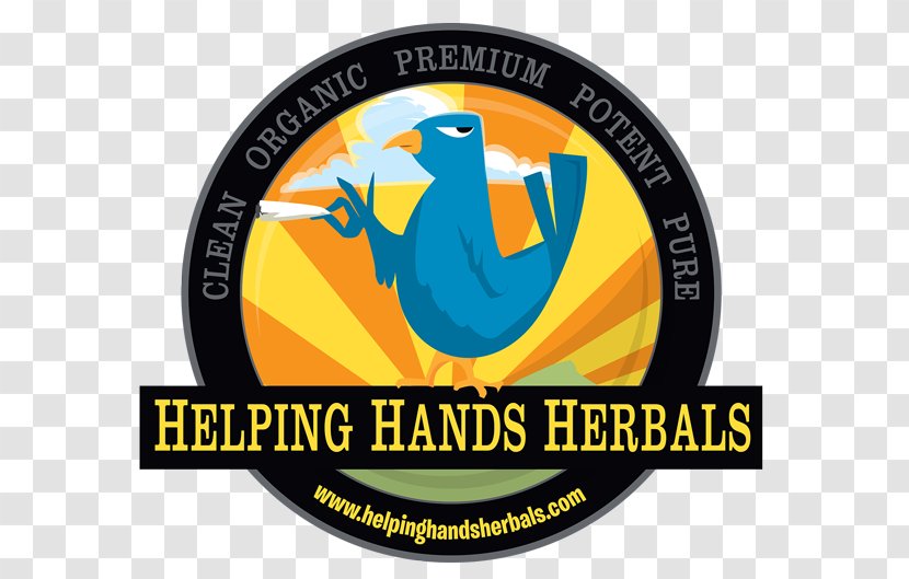 Helping Hands Herbals Logo Organization Emblem Dispensary - Badge Transparent PNG