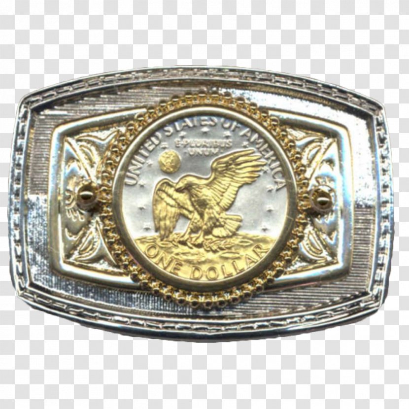 Eisenhower Dollar Coin Eagle United States Kennedy Half - Belt Buckles - Gold Buckle Transparent PNG