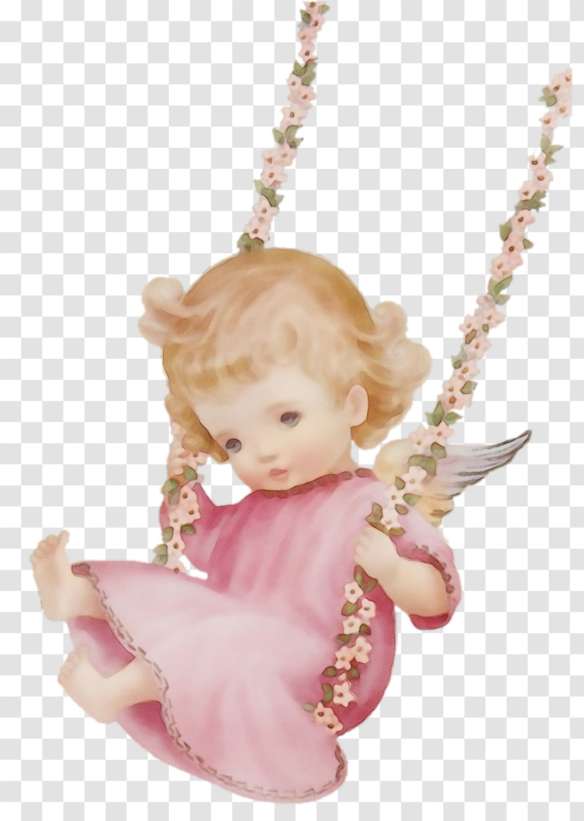 Pink Swing Pendant Angel Jewellery Transparent PNG