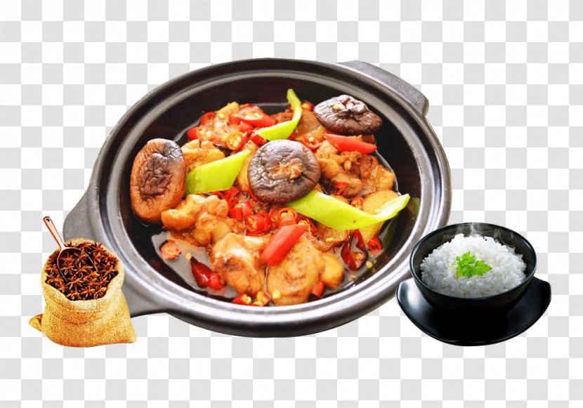 Red Cooking Chinese Cuisine Beef Entrails Ball Fast Food - Cookware And Bakeware - Braised Chicken Rice Transparent PNG