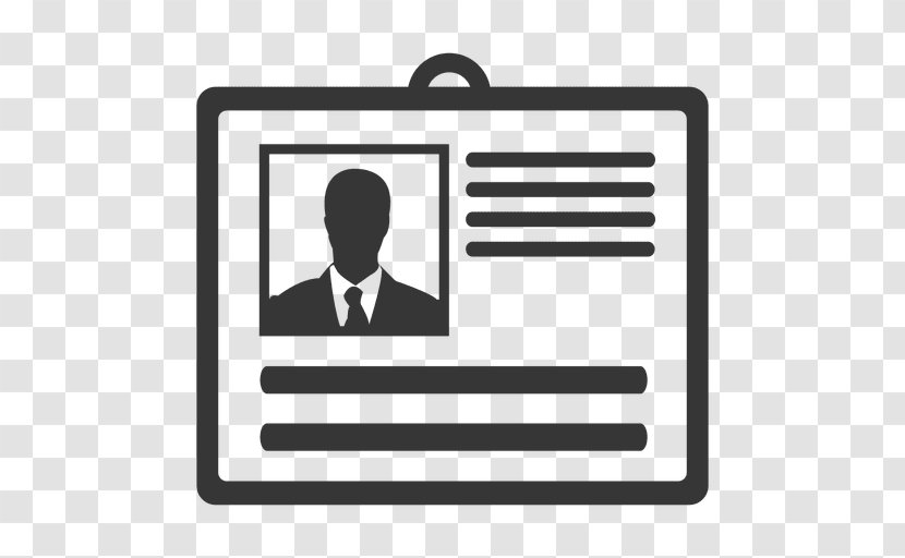 Identity Document Logo - Communication - Silhouette Transparent PNG