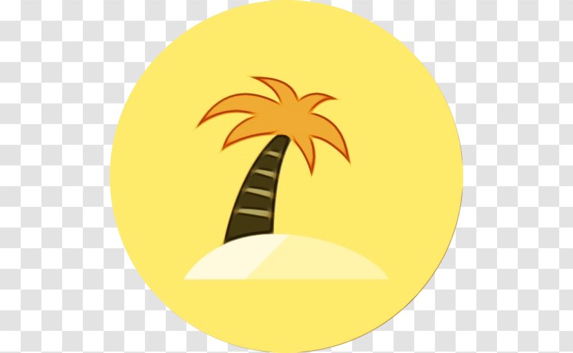 Cartoon Palm Tree - Gratis - Landscape Sticker Transparent PNG