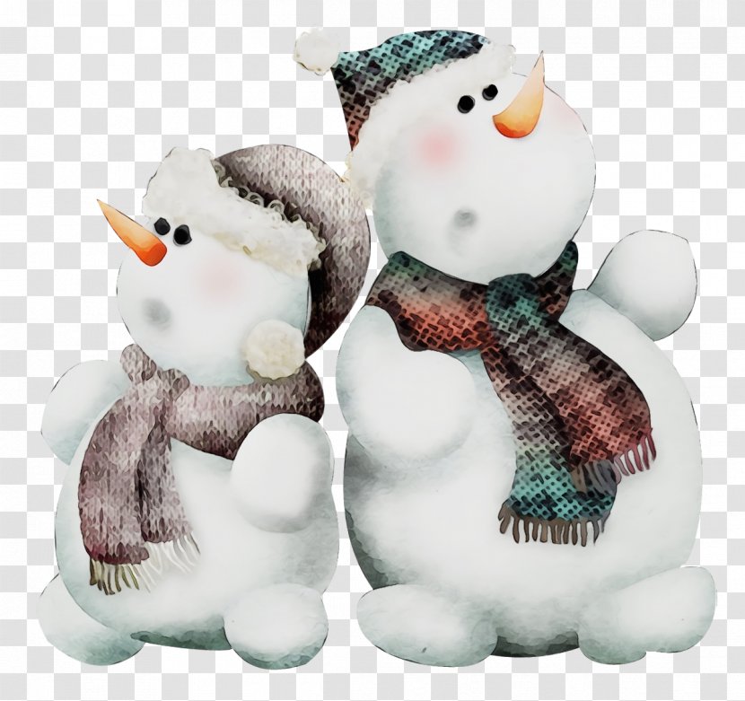 Snowman - Christmas - Holiday Ornament Figurine Transparent PNG