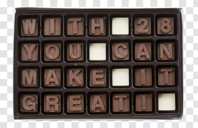 Chocolate Bar Praline - Bonbon - Letters Transparent PNG