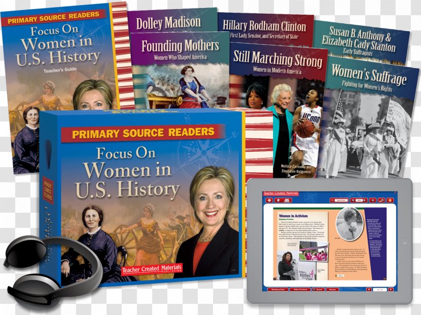 Women's Suffrage: Fighting For Rights Primary Source Book History Reading - Woman - All Social Studies Guided Activities Transparent PNG