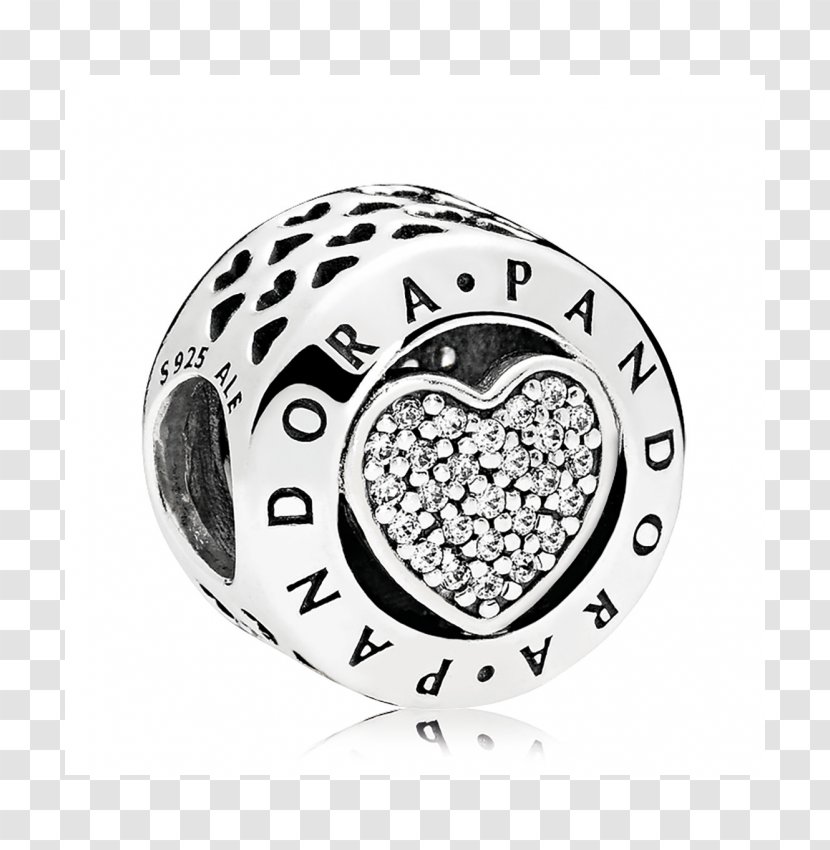Pandora Charm Bracelet Cubic Zirconia Earring Heart - Jewellery Transparent PNG