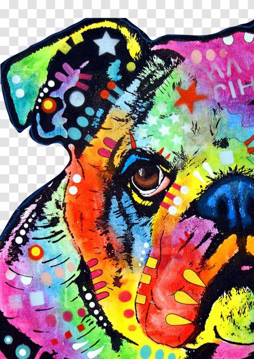French Bulldog Puppy Canvas Print Poster - Modern Art - Dog Transparent PNG
