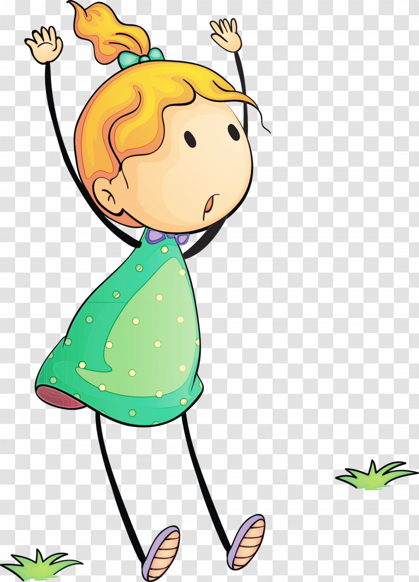 Leaf Cartoon Character Happiness Line Transparent PNG