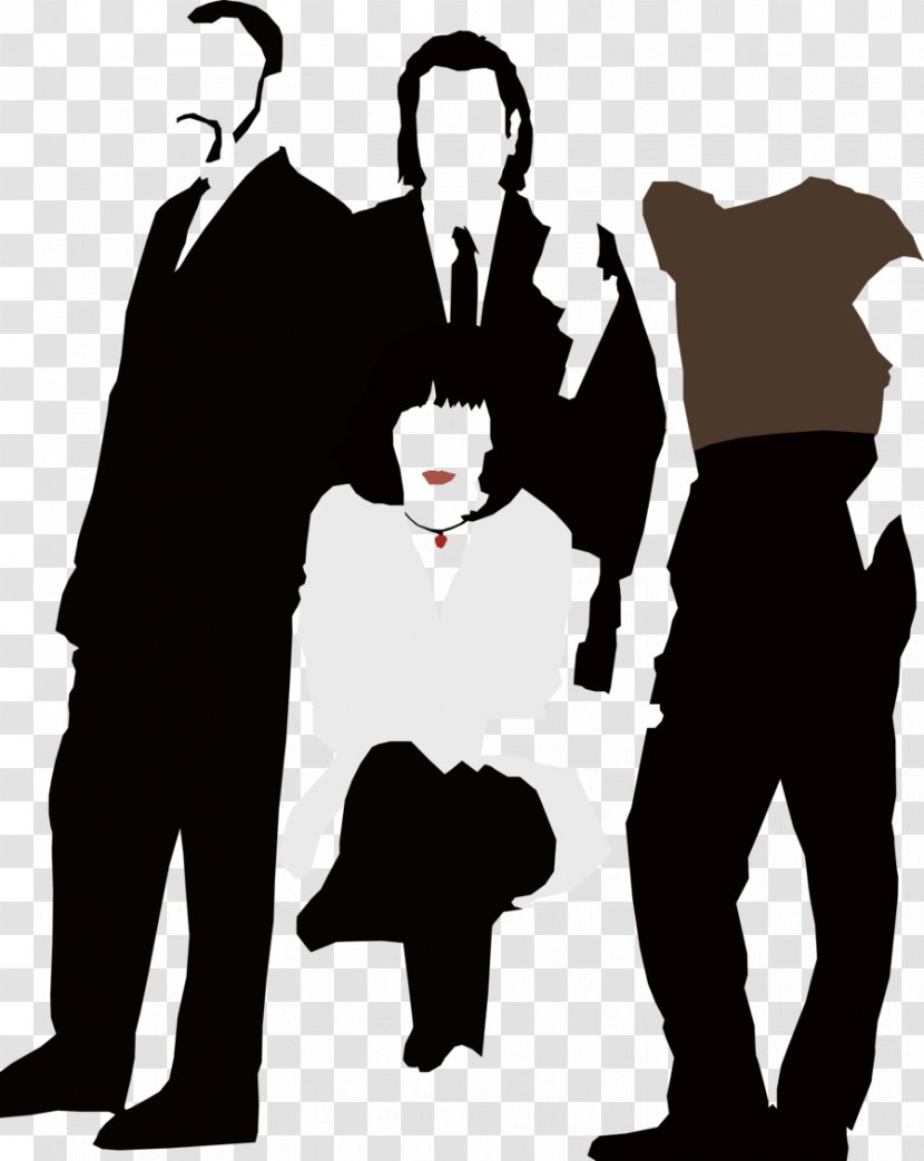 Mia Wallace Jules Winnfield Vincent Vega Trudi Silhouette - John Travolta Transparent PNG