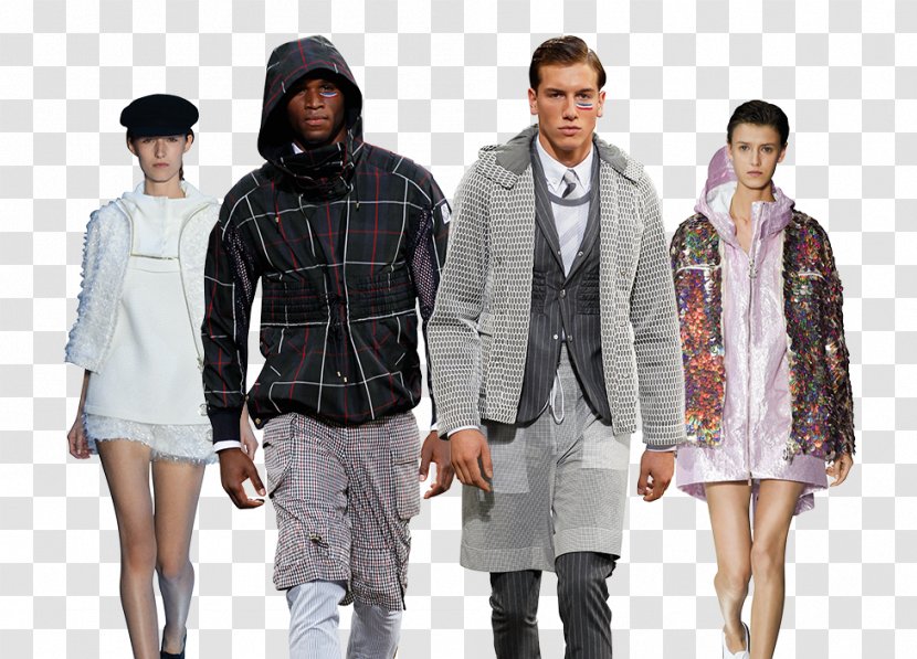 Blazer Tartan Fashion Sleeve - Hood - Moncler Transparent PNG