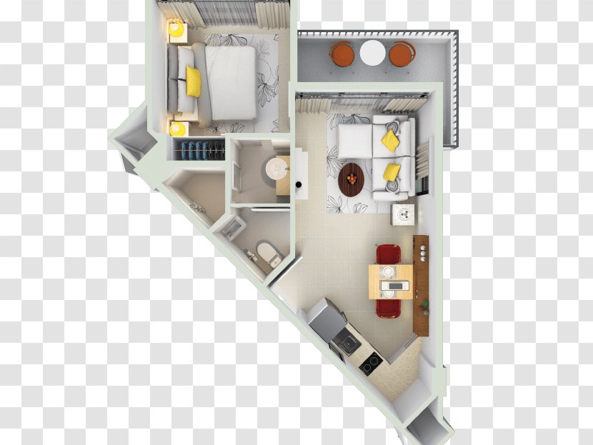 3D Floor Plan Site - Building Transparent PNG