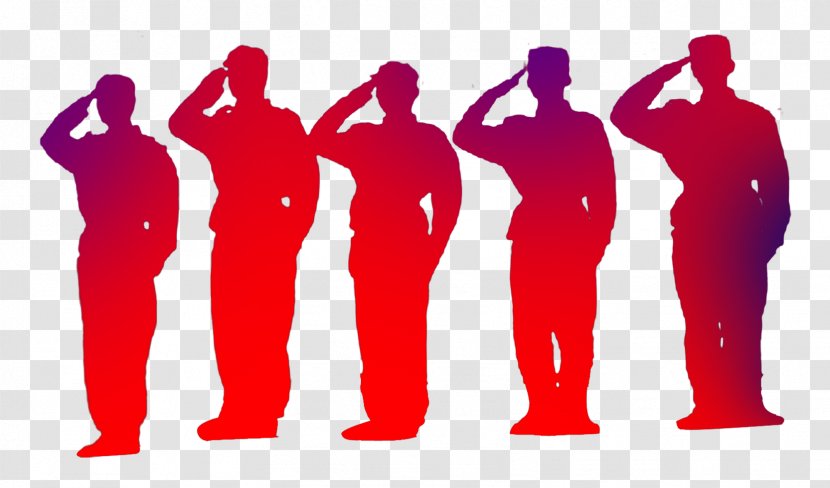 China Salute Soldier Silhouette - Soldiers Transparent PNG