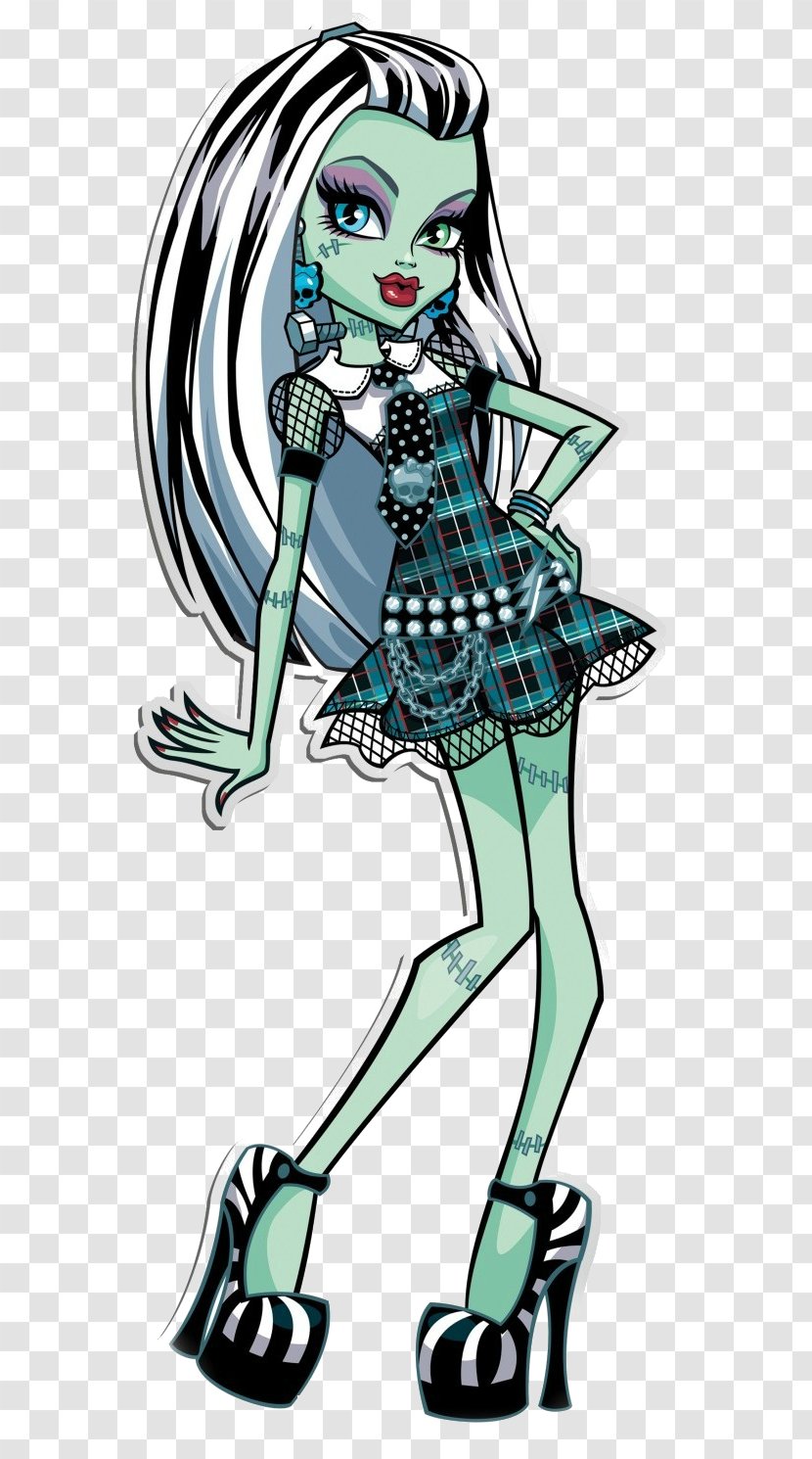 Frankie Stein Monster High Doll Frankenstein Character - Cartoon - Hay Transparent PNG