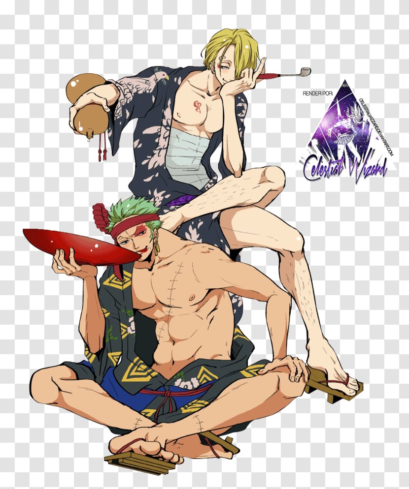 Roronoa Zoro Vinsmoke Sanji Nami Monkey D. Luffy Trafalgar Water Law - Cartoon - One Piece Transparent PNG