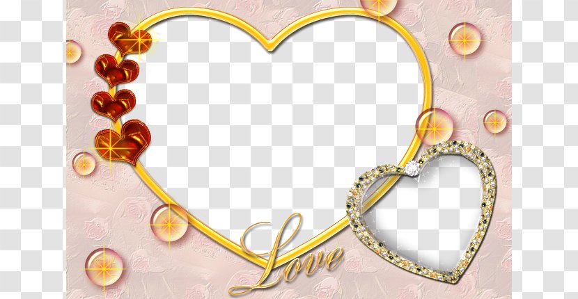 Valentine's Day Love Romance Message Wish - Picture Frame - Heart Photoshop Background Png Transparent PNG