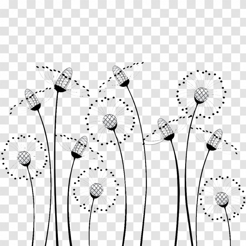 Royalty-free Photography Illustration - Meadow - Purple Dandelion Transparent PNG