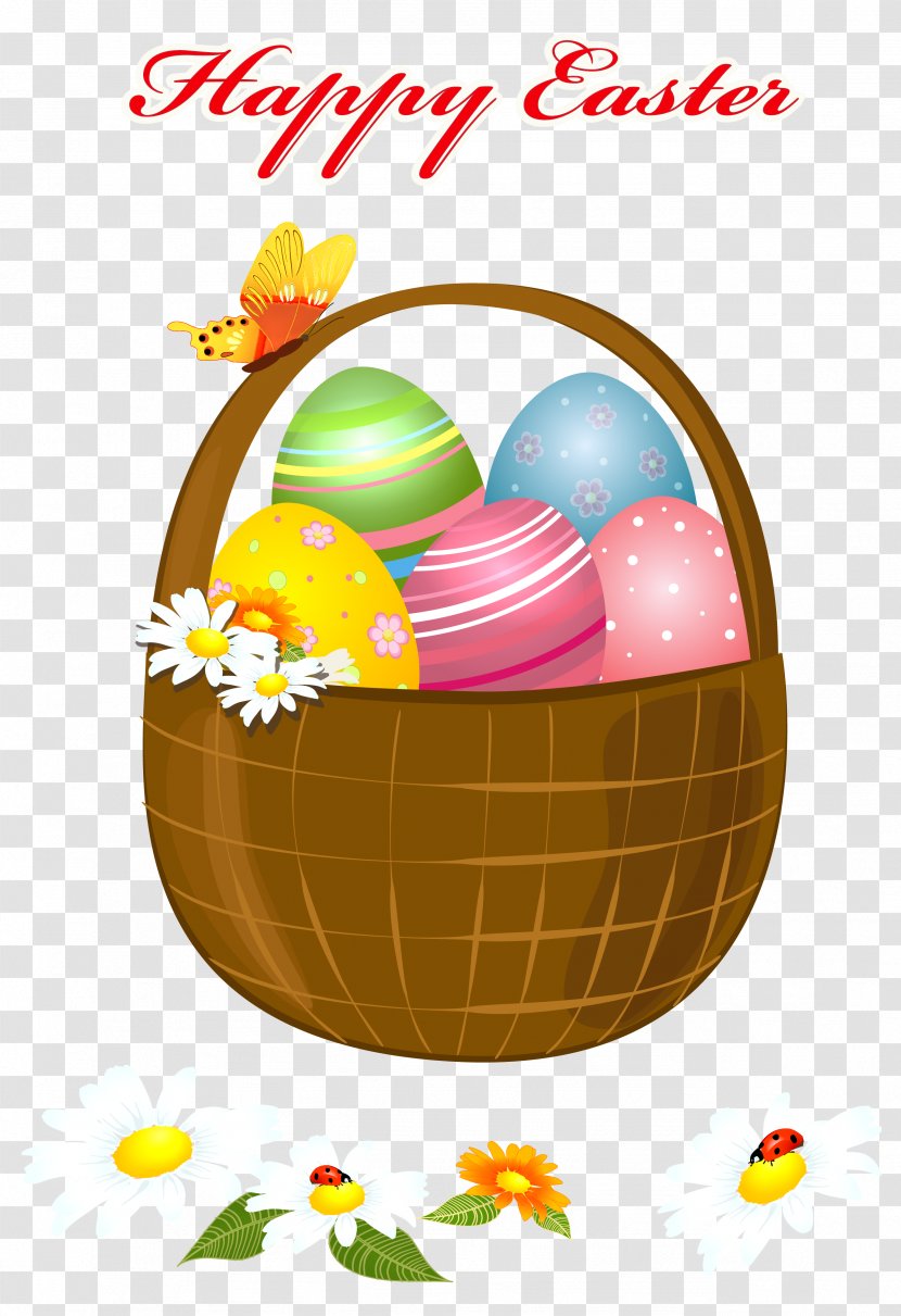 Easter Bunny Basket Clip Art - Royaltyfree Transparent PNG