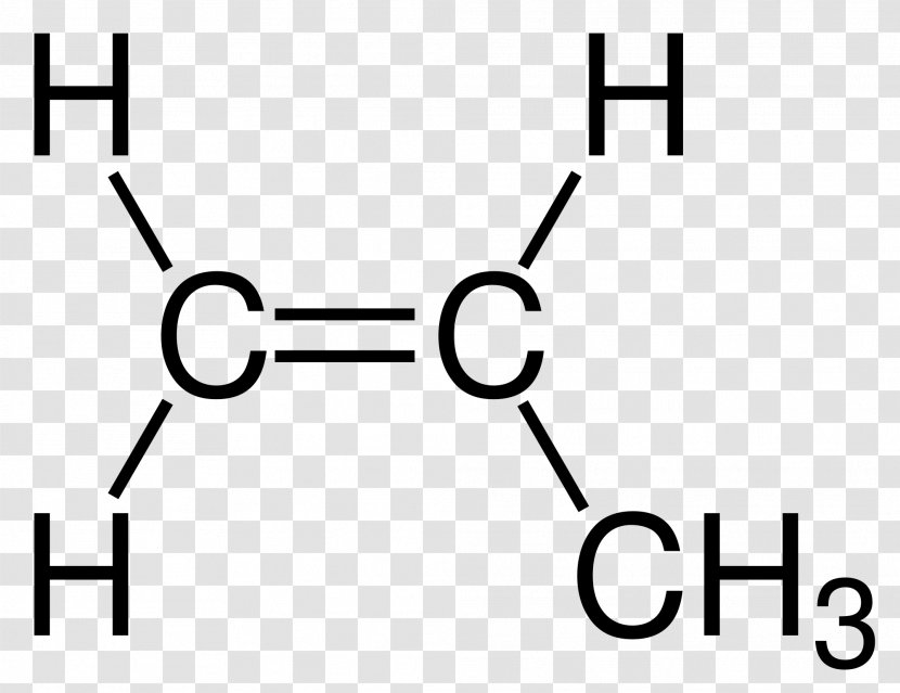 2-Butene 1-Propanol Isopropyl Alcohol Chemical Compound - Methylcyclopropane - Structural Formula Transparent PNG