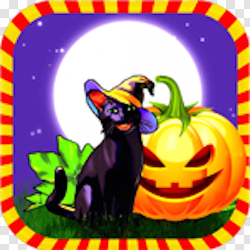 Whiskers Black Cat Halloween - Watercolor Transparent PNG
