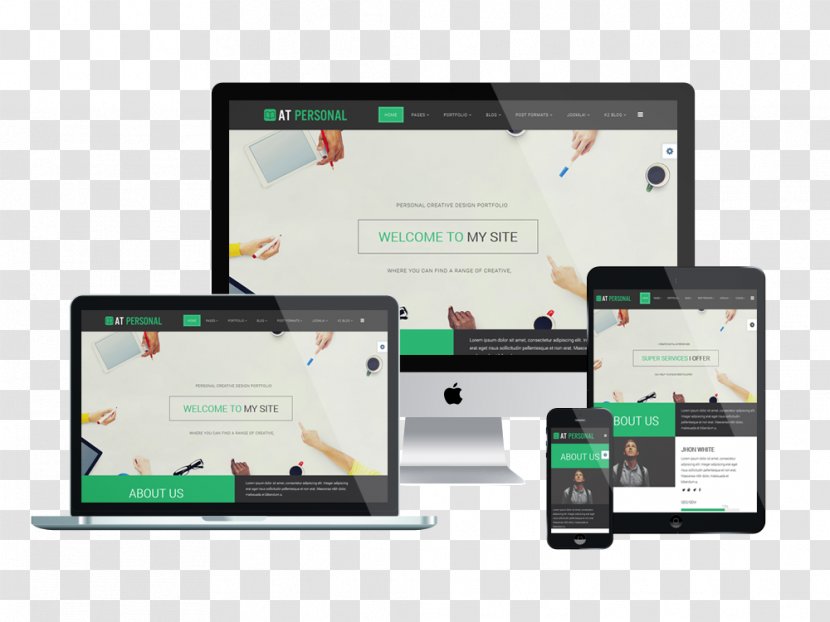 Responsive Web Design Template System WordPress Transparent PNG