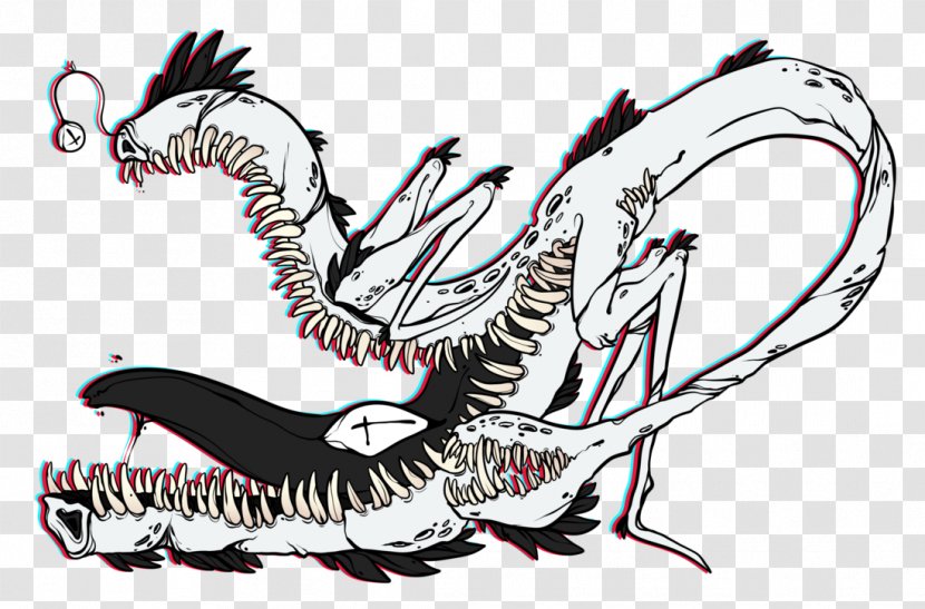 Dragon Illustration Supernatural Legendary Creature Jaw - Drawing Transparent PNG