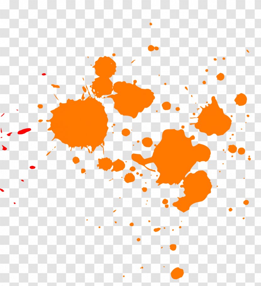 Splash Royalty-free Clip Art - Orange - Paint Transparent PNG