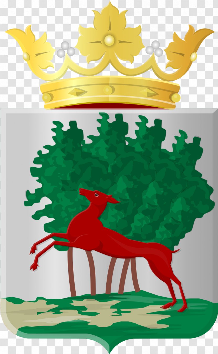 Drachten Wapen Van Smallingerland Achtkarspelen Coat Of Arms Drachtstercompagnie - Christmas Tree - Linger Transparent PNG