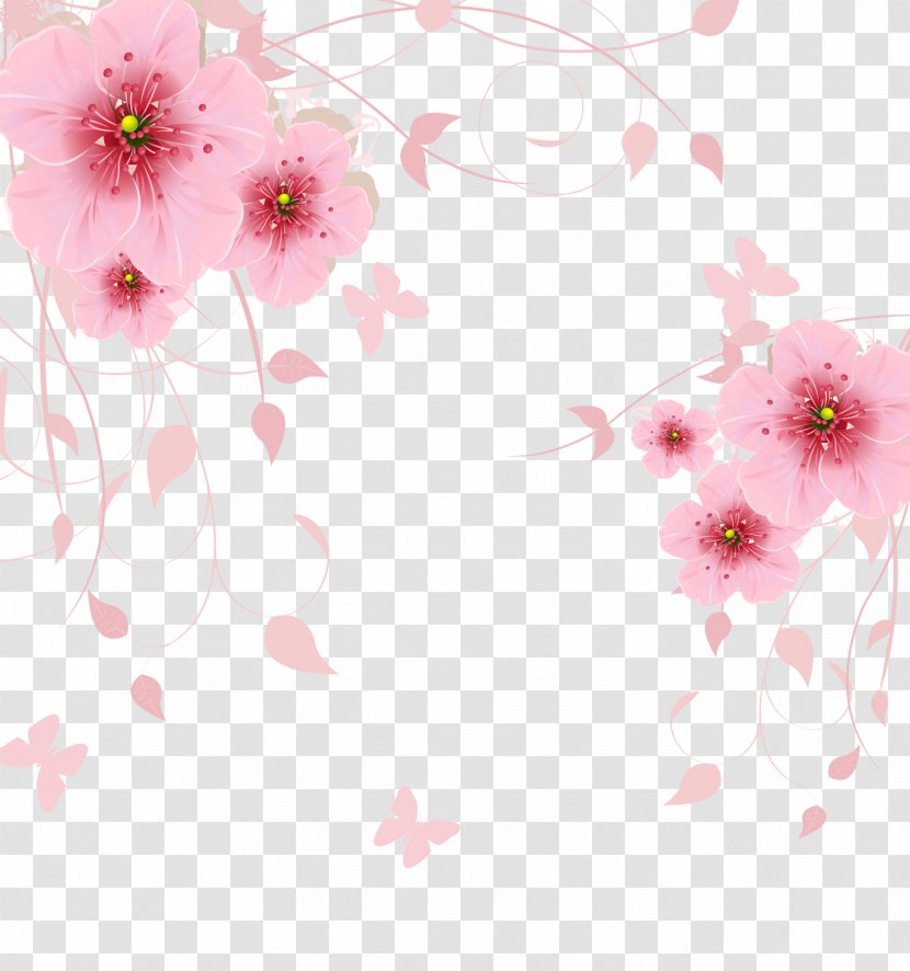 Flower Computer File - Pink - Fantasy Flowers Background Transparent PNG