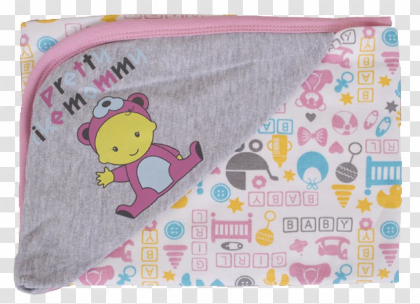 Linens Textile Product Pink M - Text - Pretty Baby Transparent PNG