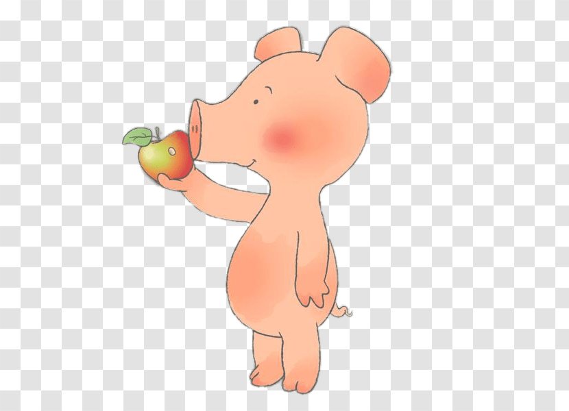 Pig Eating Clip Art - Flower Transparent PNG